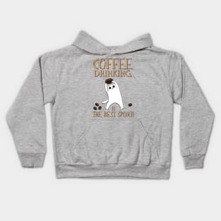 Coffee drinking is the best sport!!! Kids Hoodie